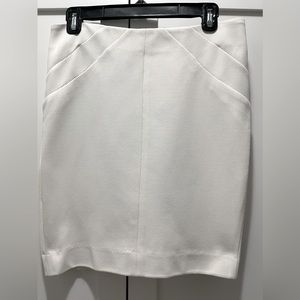 White Diane Firstenberg pencil skirt.